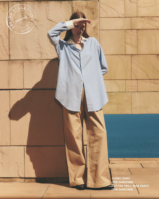 【NEW ARRIVALS】"CLERIC SHIRT"＆"COTTON TWILL WIDE PANTS"