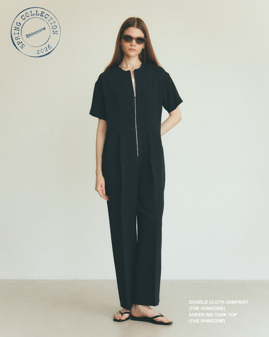 【NEW ARRIVALS】DOUBLE CLOTH JUMPSUIT