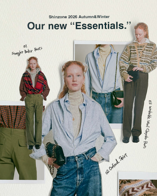 Our new “Essentials.” 秋のはじまりには永遠の定番を。