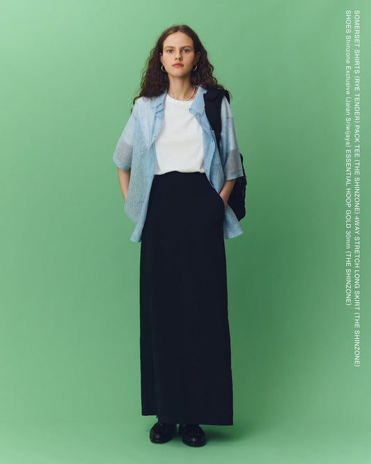 【NEW ARRIVAL】"4WAY STRETCH LONG SKIRT"