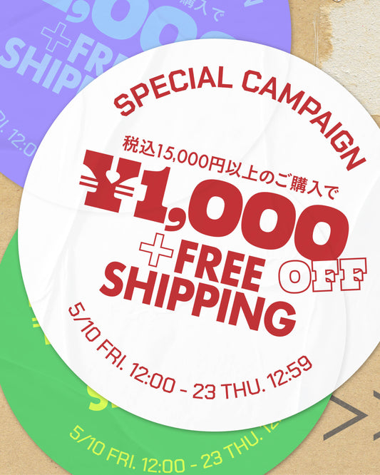 WEB SHOP Special Campaign !!