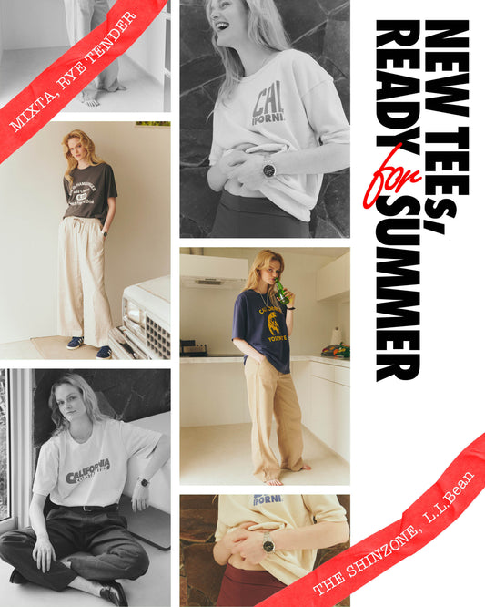 【 READY FOR SUMMER！】夏に欠かせないTシャツ大集合