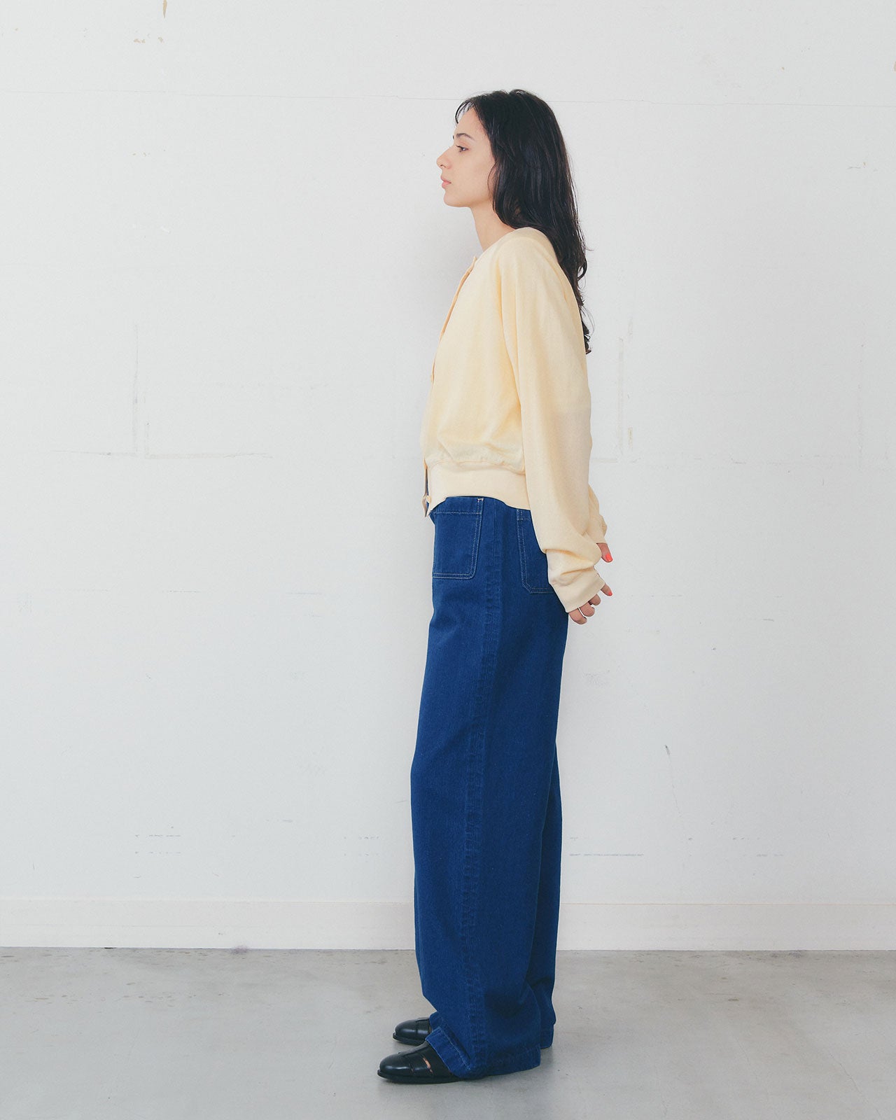 GRAY/RED/YELLOW】SHEER LONG SLEEVES CARDIGAN – Shinzone
