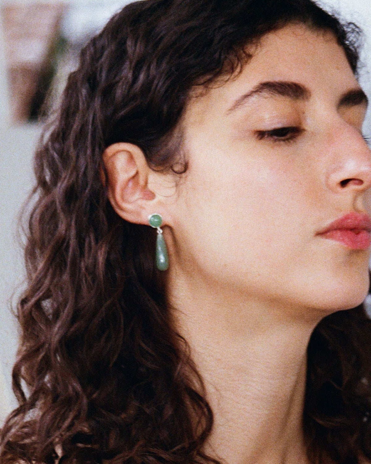 SISI JOIA Larme earrings（天然石）