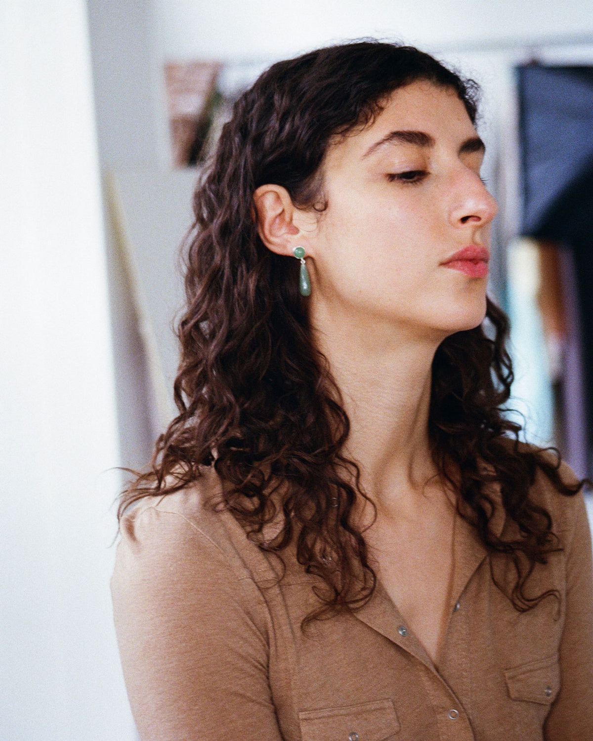 SISI JOIA Larme earrings（天然石）