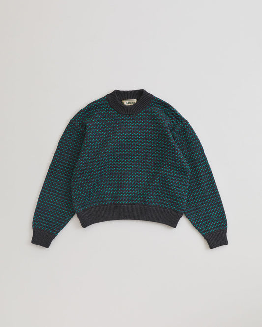 L.L.BEAN Wayne Sweater Bird s-Eye