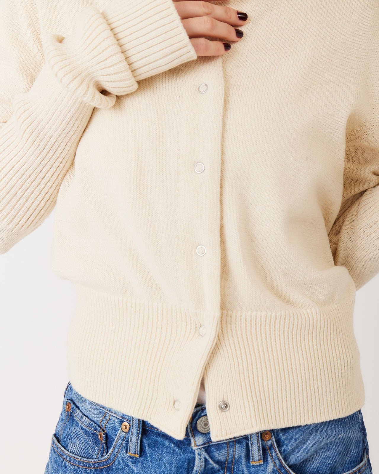 Shinzone（シンゾーン）】LONG RIB CARDIGAN