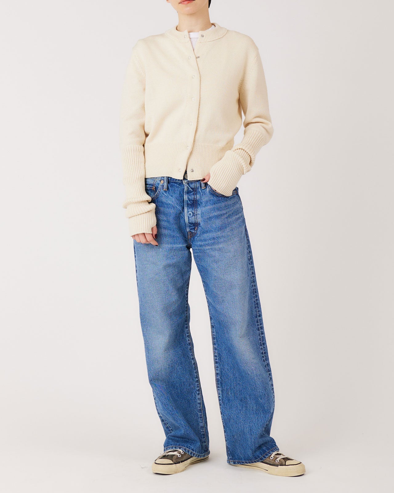 Shinzone（シンゾーン）】LONG RIB CARDIGAN