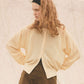 【GRAY/RED/YELLOW】SHEER LONG SLEEVES CARDIGAN