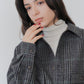 【9月中旬お届け】BRITISH WOOL CHECKED SHIRT JACKET
