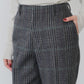 【9月中旬お届け】BRITISH WOOL CHECKED TROUSERS