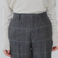 【9月中旬お届け】BRITISH WOOL CHECKED TROUSERS