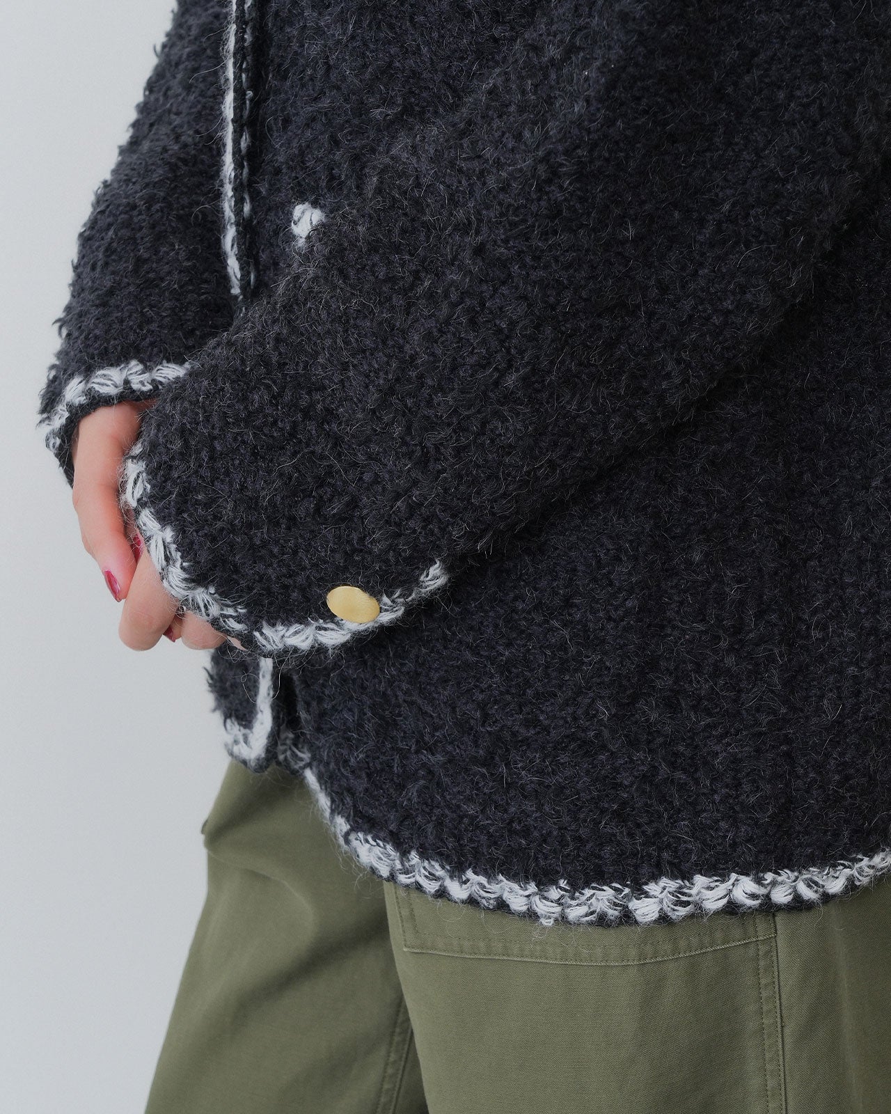 【9月中旬お届け】TWEED KNIT CARDIGAN