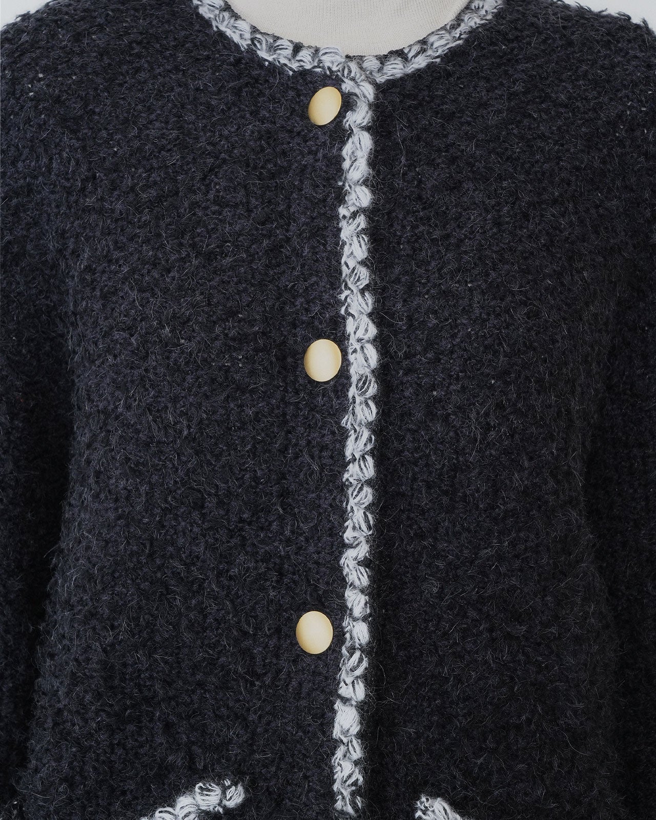 【9月中旬お届け】TWEED KNIT CARDIGAN