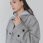 【10月上旬入荷予定】WOOL CHECKED A-LINE COAT