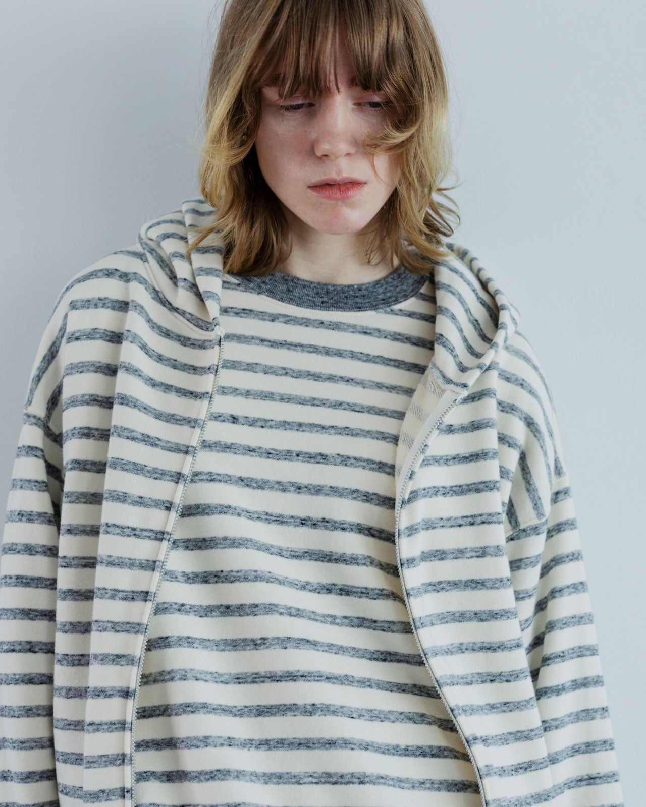 【MEYAME】ORIGINAL BORDER SWEAT ZIP HOODIE