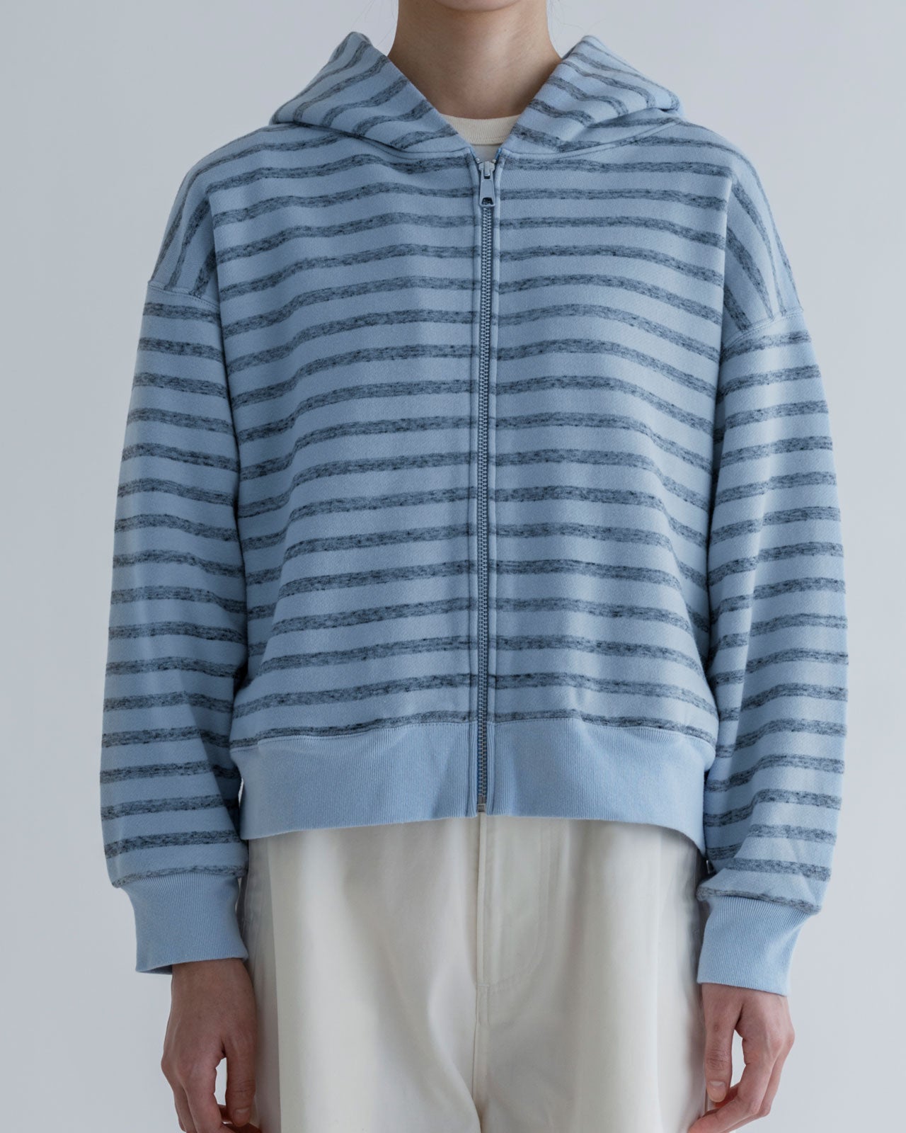 【MEYAME】ORIGINAL BORDER SWEAT ZIP HOODIE