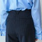 DOUBLE CUFF PINSTRIPE TROUSERS