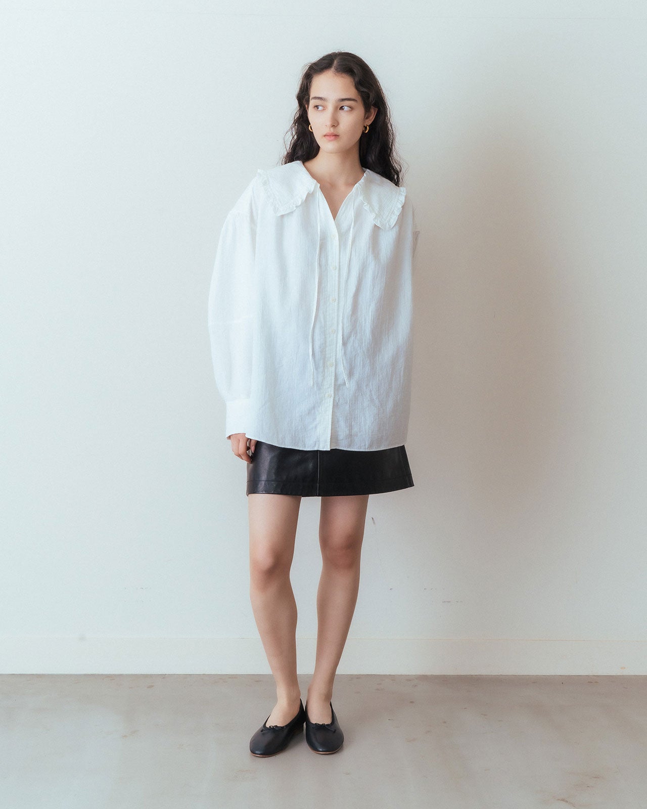 Shinzone（シンゾーン）】ORGANIC COTTON GAUZE ブラウス