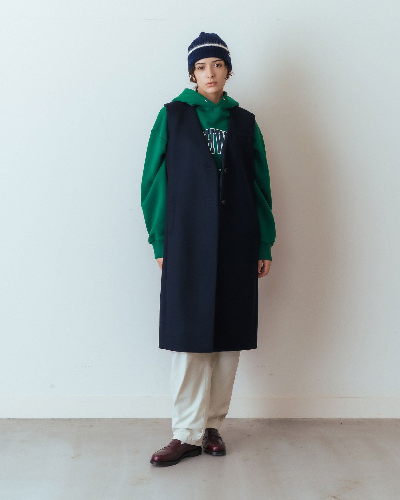 Shinzone（シンゾーン）】LONG WOOL GILET