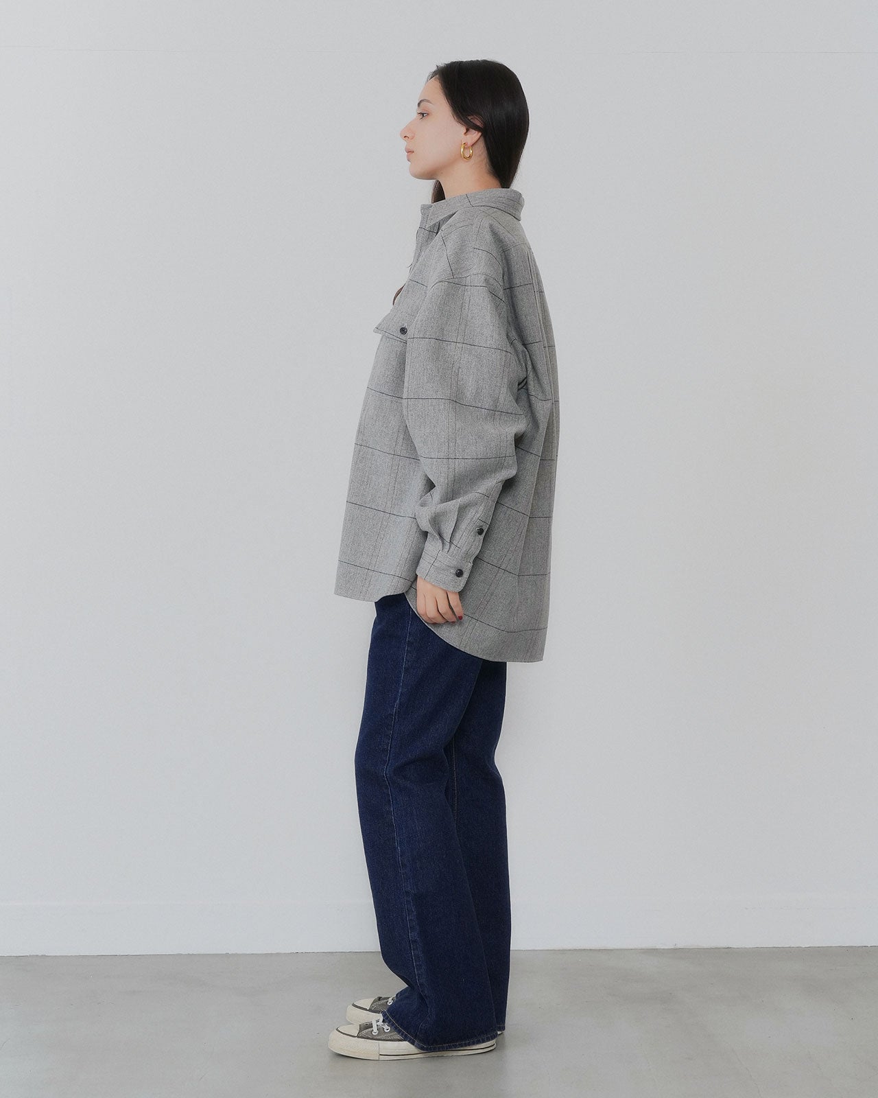 【10月上旬入荷予定】WOOL CHECKED SHIRT JACKET