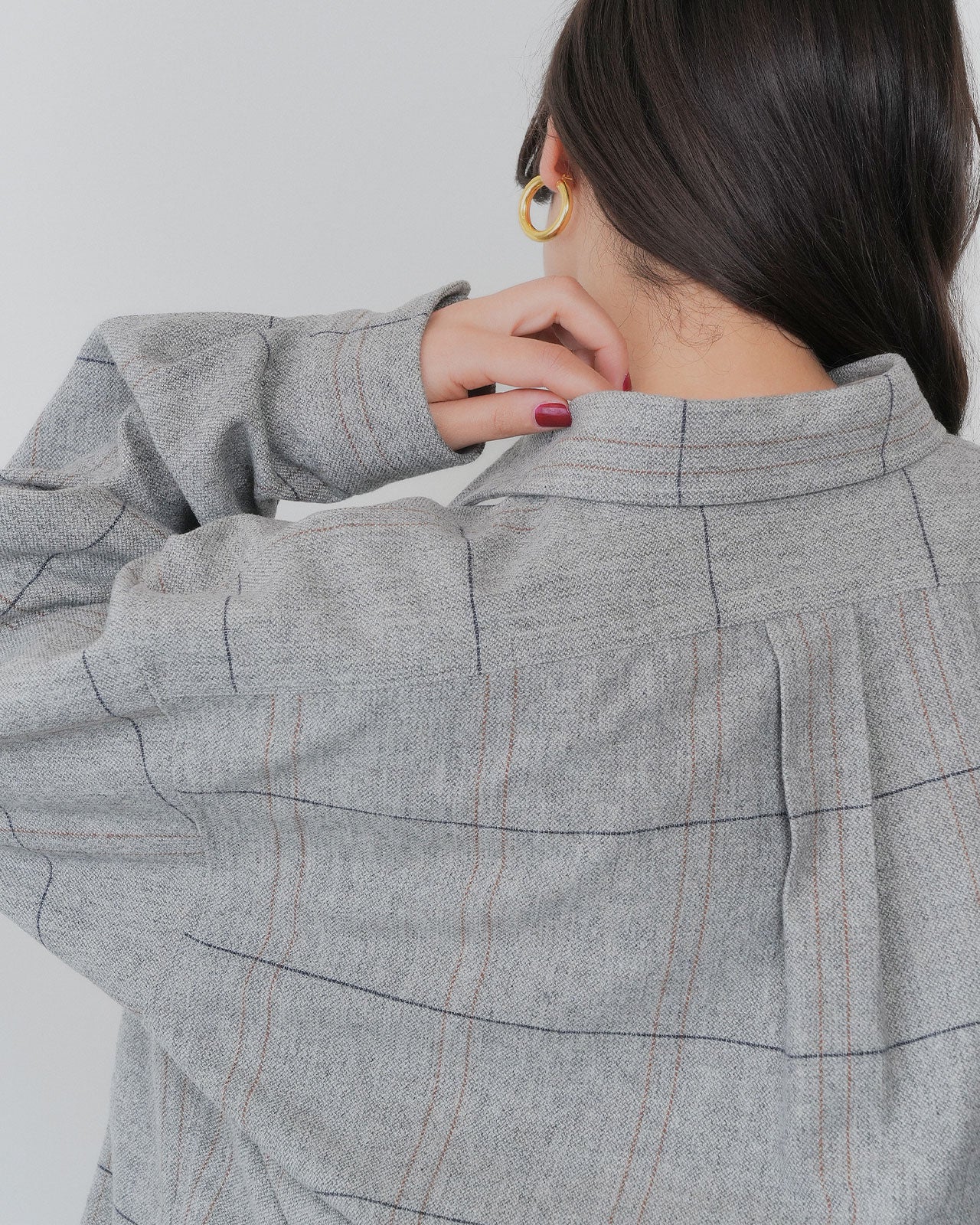 【10月上旬入荷予定】WOOL CHECKED SHIRT JACKET