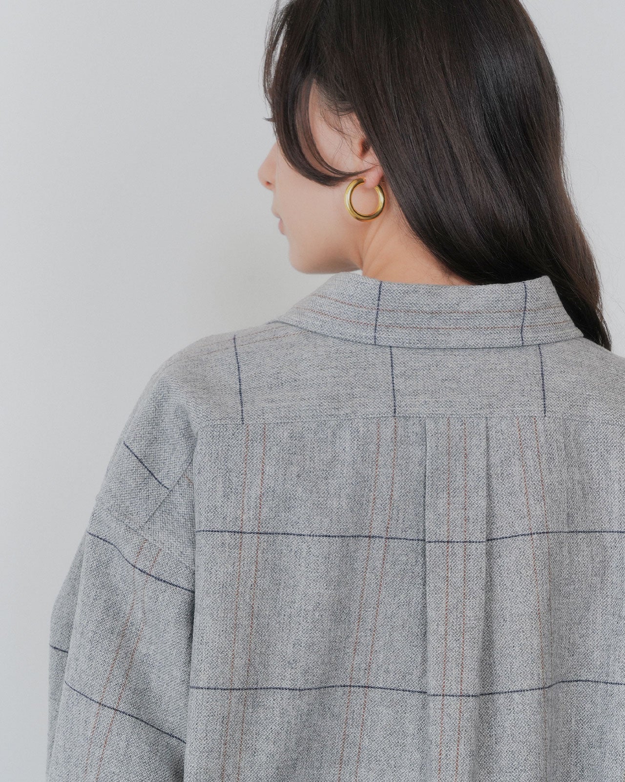 【10月上旬入荷予定】WOOL CHECKED SHIRT JACKET