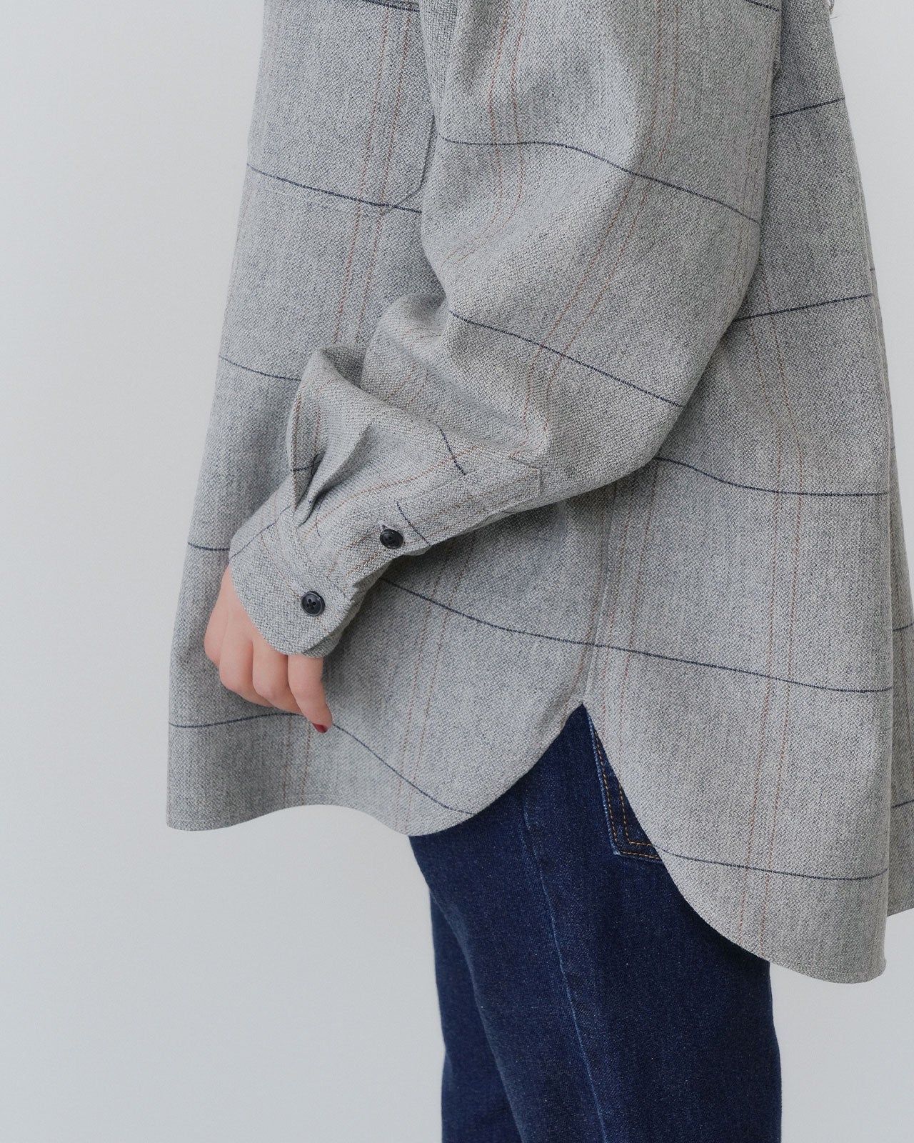 【10月上旬入荷予定】WOOL CHECKED SHIRT JACKET