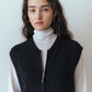 LONG KNIT GILET