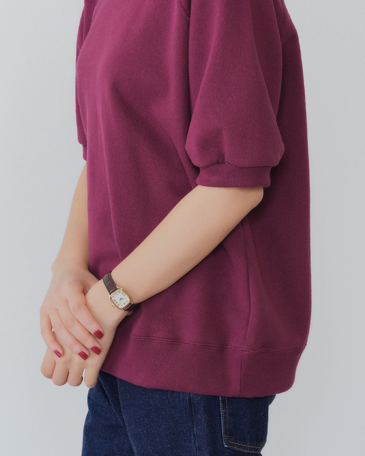 【9月上旬お届け】HALF SLEEVE SWEATSHIRT