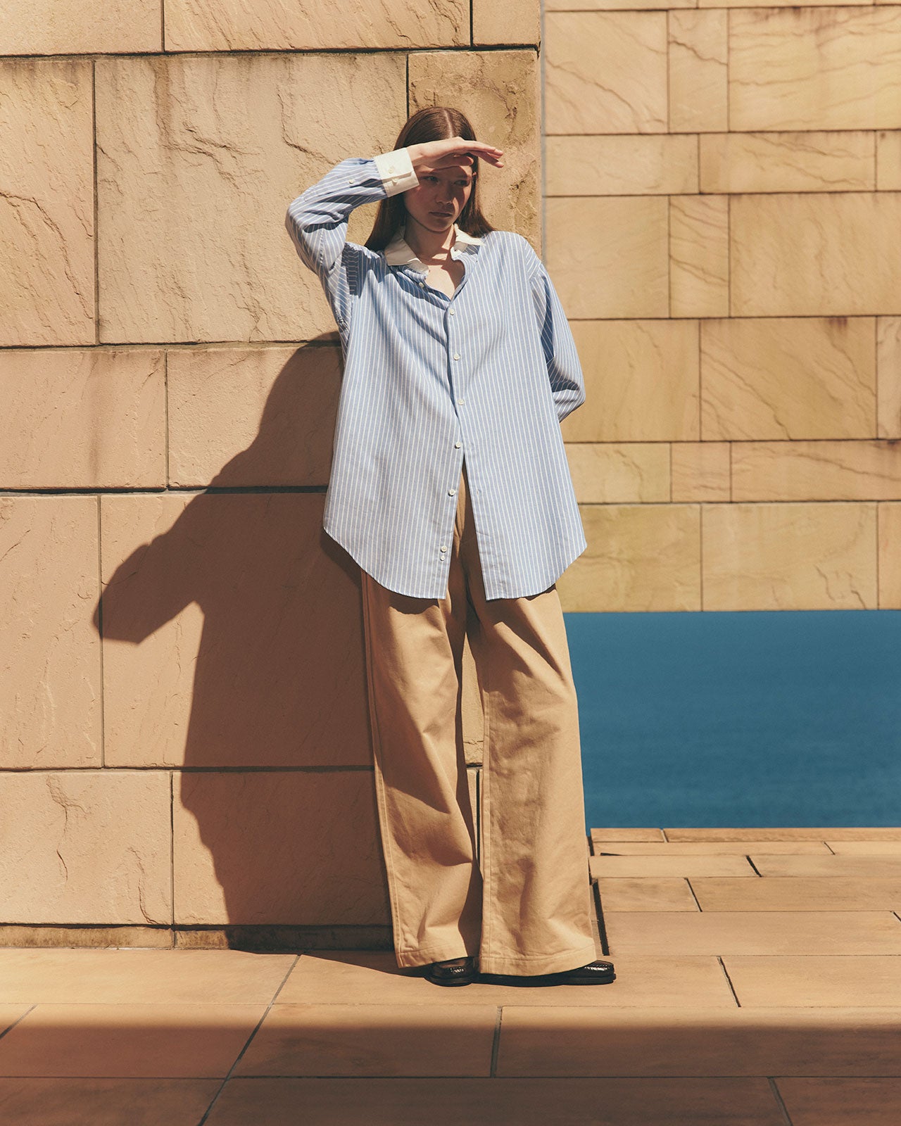 【2月上旬入荷予定】COTTON TWILL WIDE PANTS