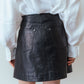 LEATHER MINI SKIRT