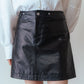 LEATHER MINI SKIRT