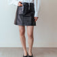 LEATHER MINI SKIRT