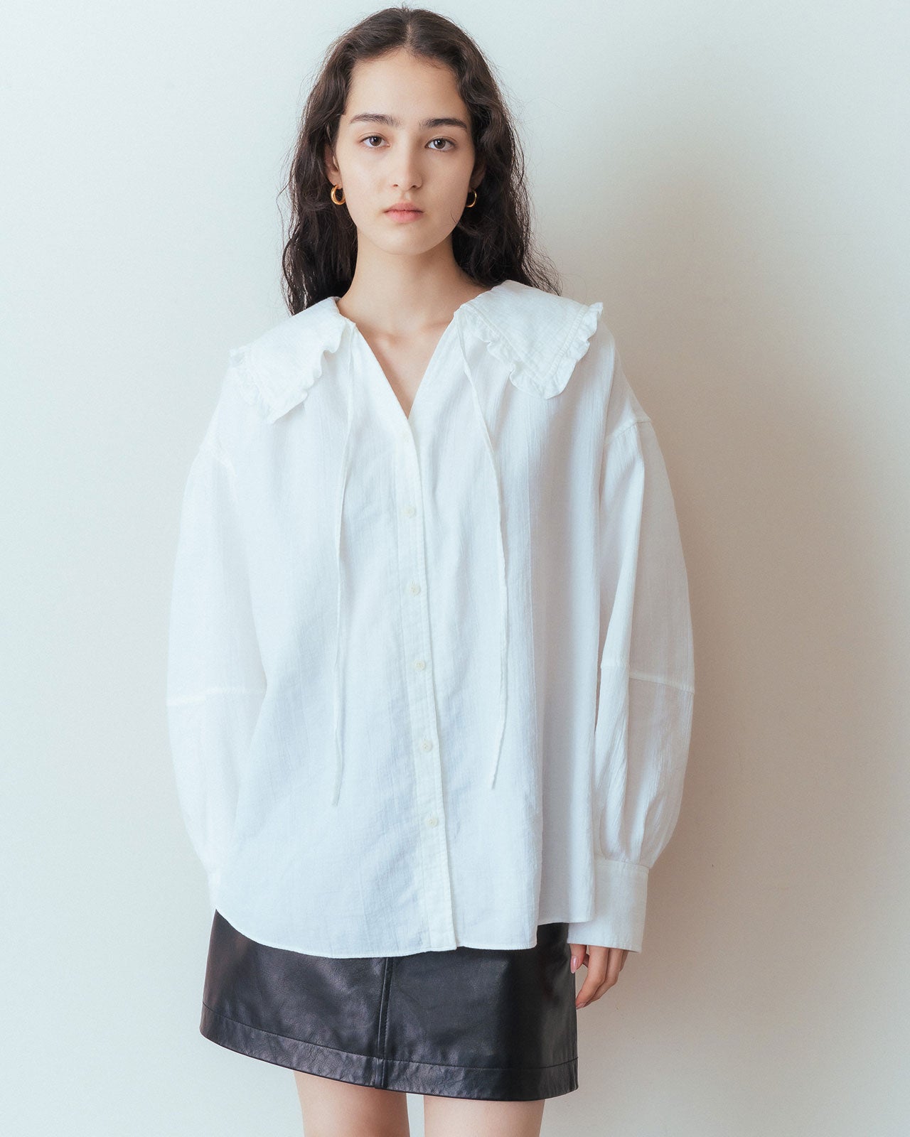 ORGANIC COTTON GAUZE BLOUSE