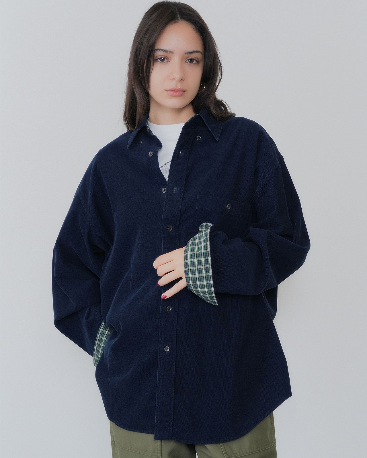 【9月中旬お届け】WASHED CORDUROY SHIRT