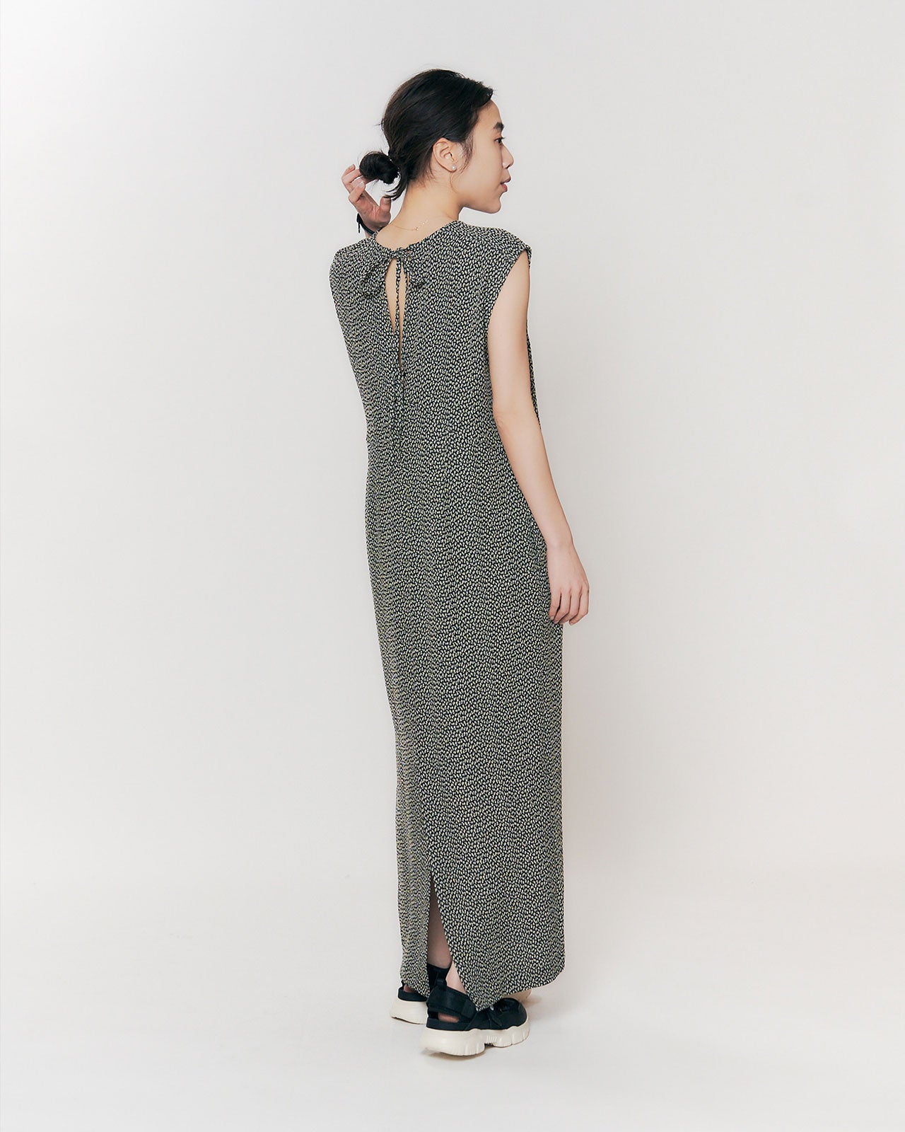 JACQUARD SLEEVELESS DRESS