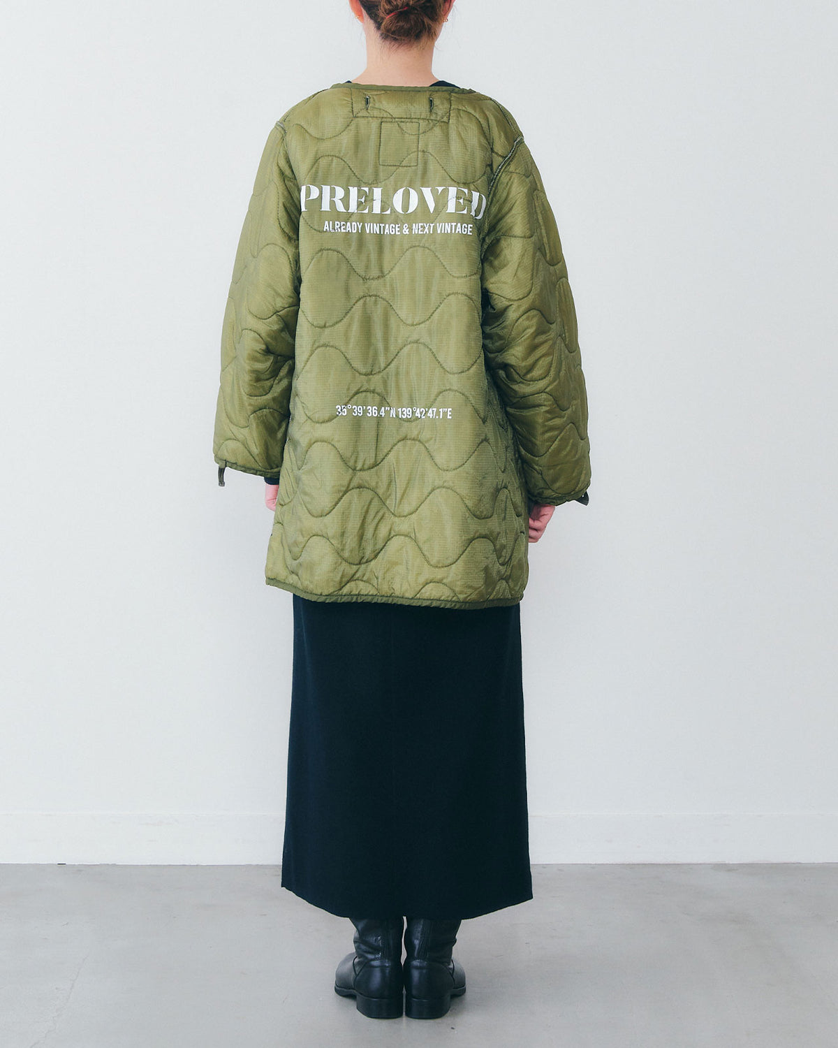Preloved REMAKE QUILTING JACKET（LONG）
