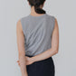 【7月上旬お届け】INLAYED SLEEVELESS