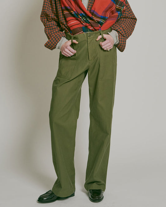 (WASHABLE) STRAIGHT BAKER PANTS