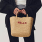 AMPIANA basket bag -HELLO-