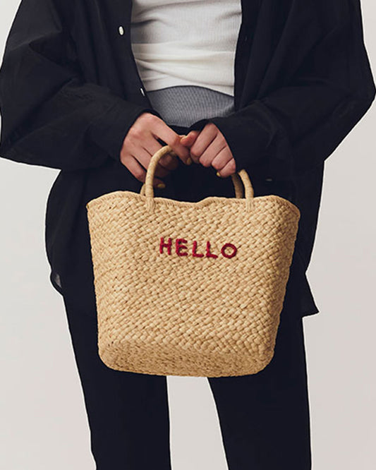 AMPIANA basket bag -HELLO-