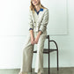 COTTON LINEN TACK WIDE PANTS