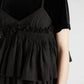 Crinkle Crinkle Crinkle embroidery scallop cami dress