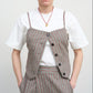 LITKOVSKA Pinstriped wool-blend vest