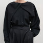 LITKOVSKA Virgin wool shirt with twisted overlay