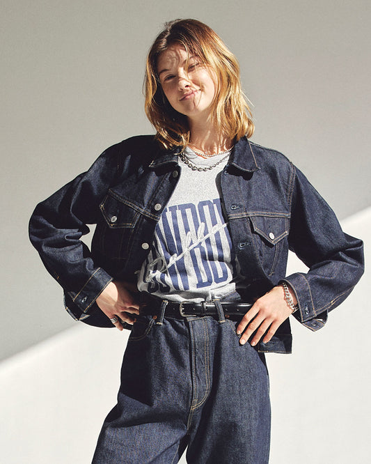 DENIM JACKET(NAVY)