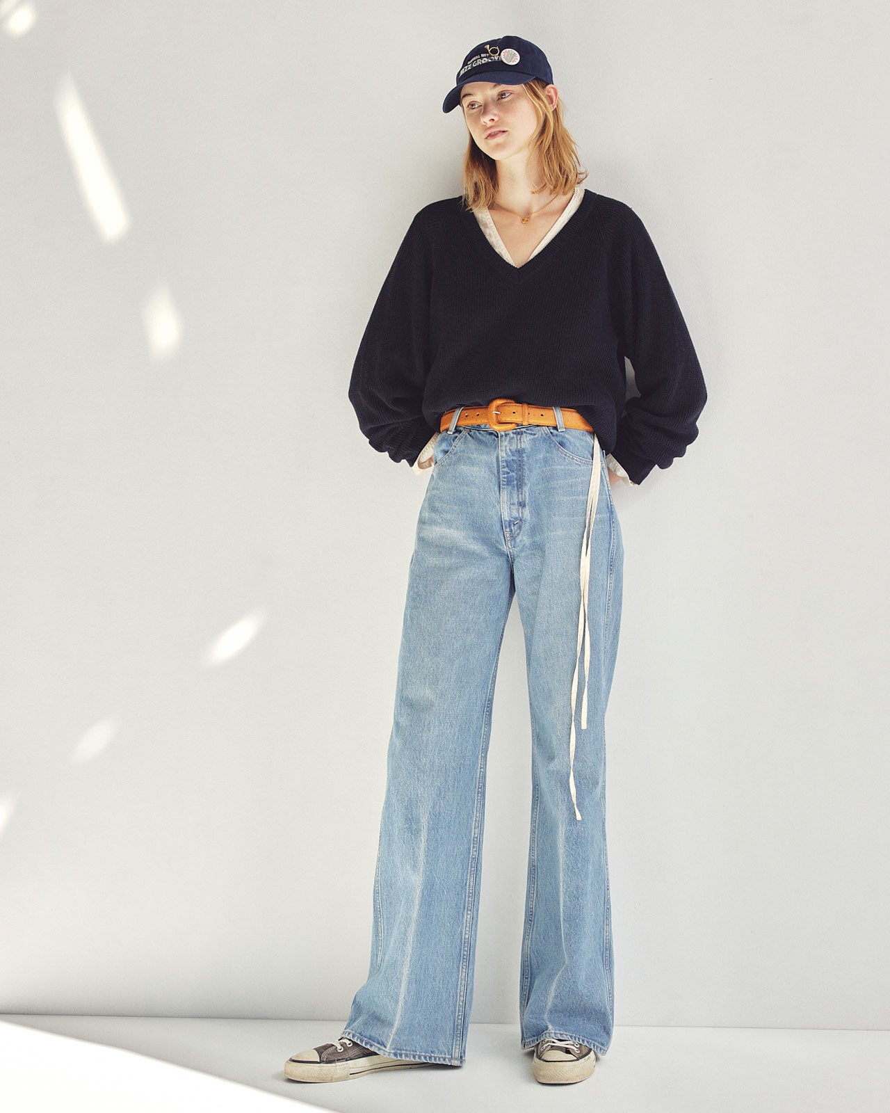 C/L V-NECK KNIT PULLOVER – Shinzone