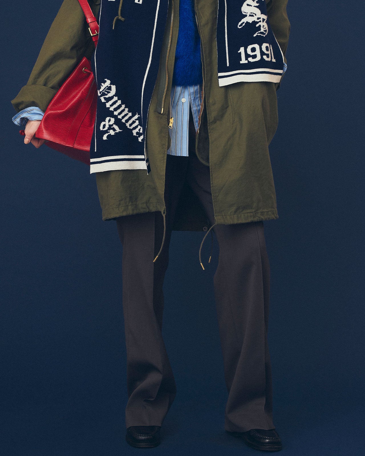 【9月中旬お届け】DOUBLE CLOTH STRAIGHT PANTS