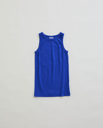 【BLUE】CIRCULAR RIB TANKTOP